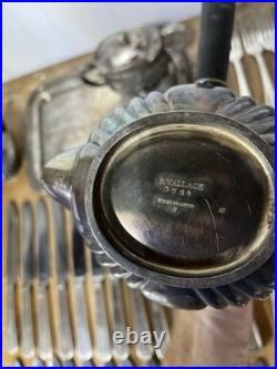 Lot Of USN US Navy Metal Silverware Coffee Set WWII Flatware Plate International