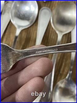 Lot Of USN US Navy Metal Silverware Coffee Set WWII Flatware Plate International