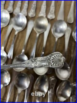 Lot Of USN US Navy Metal Silverware Coffee Set WWII Flatware Plate International