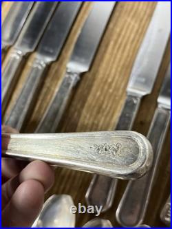 Lot Of USN US Navy Metal Silverware Coffee Set WWII Flatware Plate International