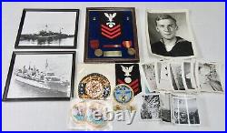 Lot Of Vintage U. S. Navy U. S. S. Orion As-18 Photos, Patches, Medals