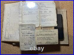 Lot of 3 Us Navy Aviator Flight Logs + Dog Tags