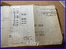 Lot of 3 Us Navy Aviator Flight Logs + Dog Tags