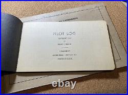 Lot of 3 Us Navy Aviator Flight Logs + Dog Tags