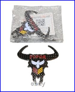 Lot of 4 USS Halsey DDG-97 FCPOA Metal Auto Emblems 3 Sealed 1 Open Military