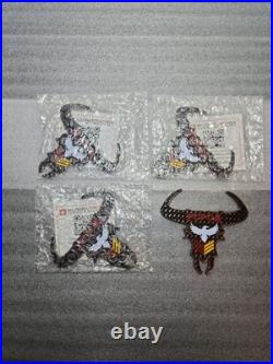 Lot of 4 USS Halsey DDG-97 FCPOA Metal Auto Emblems 3 Sealed 1 Open Military