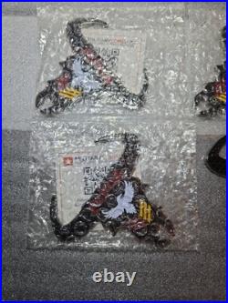 Lot of 4 USS Halsey DDG-97 FCPOA Metal Auto Emblems 3 Sealed 1 Open Military