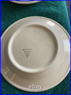 Lot of 6 Vintage Buffalo China US NAVY Fouled Anchor 7 Salad/Dessert Plates