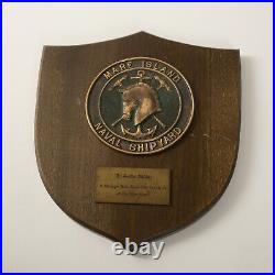 Mare Island Naval Shipyard (A3L) Vintage Bronze Plaque (JSF6) Anchor Horse Motif