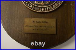 Mare Island Naval Shipyard (A3L) Vintage Bronze Plaque (JSF6) Anchor Horse Motif