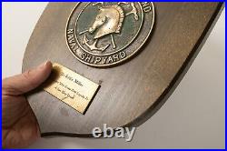 Mare Island Naval Shipyard (A3L) Vintage Bronze Plaque (JSF6) Anchor Horse Motif