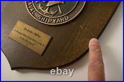 Mare Island Naval Shipyard (A3L) Vintage Bronze Plaque (JSF6) Anchor Horse Motif