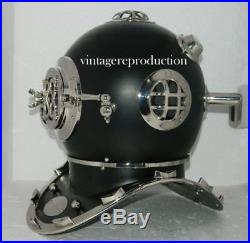 Marine Beautiful brass U. S navy 18 diving divers helmet mark V deep sea item