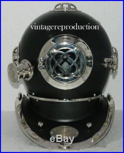 Marine Beautiful brass U. S navy 18 diving divers helmet mark V deep sea item