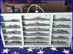 Massive WW2 U. S. Navy 5-a cast South Salem Studios Miniature ships models 45 pcs