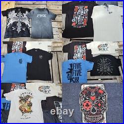 Mens Size L/XL T-shirt Bundle, SALTY CREW, FOX, HOWITZER, SULLEN ART, NWOT, LOT