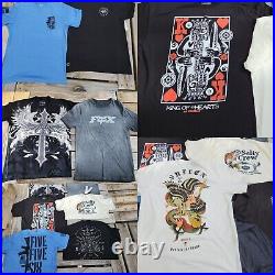 Mens Size L/XL T-shirt Bundle, SALTY CREW, FOX, HOWITZER, SULLEN ART, NWOT, LOT