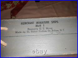 Merchant Miniature Ships Mark I US Navy South Salem Studios Circa 1941