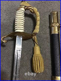 Minty U. S. U. S. C. G. Officer's Sword Hilborn & Hamburger NY + Scabbard U. S. C. G