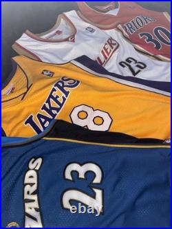Mount Rushmore Medium Nba Jersey Lot. Jordan Kobe Lebron Curry Official Stitched