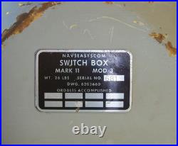 NAVSEASYSCOM Navy Ship Switch Box BETTS Militaria S6202-74141-2 Electrical Brass