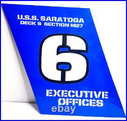 NAVY U. S. S. SARATOGA CVA-60 Deck 6 Section M27 Executive Offices air Carrier 21