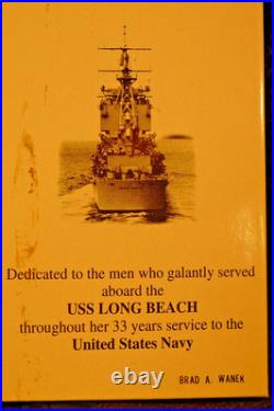 NAVY USS LONG BEACH CGN-9 Final Farewell Cruise Tour Book 1994 RARE Nuclear Nice