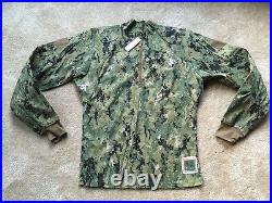 NEW NWU Type III Navy Seal AOR2 Inclement Weather Combat Shirt Jacket SR MR