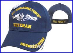 NEW U. S. Navy Submarine Service Veteran Ships Baseball cap hat. Navy Blue