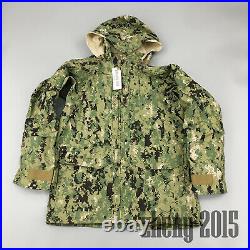 NWT NWU Type III Navy Seal AOR2 Digital Woodland GORETEX jacket parka size LR