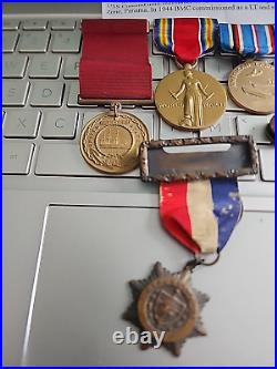 Named Pre WW2 USN-6-Medal Grouping + Yard Badge+ Discharge Pins VERY RARE