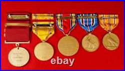 Named U. S. Navy Good Conduct medal Group to a CPO, Pearl Harbor Survivor-RARE