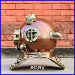 Nautical Boston scuba 18 Diving Divers Helmet with black wooden base decorative