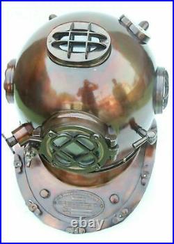 Nautical Maritime Black Antique U S Navy Mark V Collectible Decor Diving Helmet