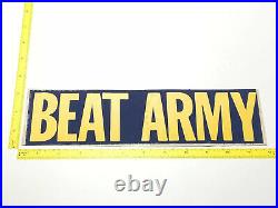 Naval Academy Beat Army Bumper Sticker Ncaa Rare Very Old Unused Nos Go Navy Wow