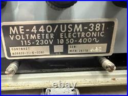Naval Electronic Systems Command Voltmeter Electronics AN/USM-381