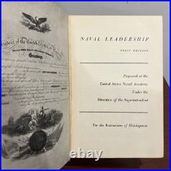 Naval Leadership First Edition 1949 Naval Institute Press Hardcover