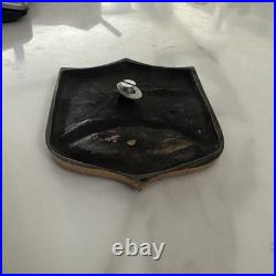 Naval Schools Command Newport, RI Bronze Brass Plaque 3 1/4 x 4 1/2 8.7 Oz