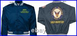 Naval Weapons Station Yorktown-vaembroidered Satin Jacket Officially Licensed