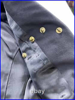 Navy Dress Uniform Jacket Dress Mens Wool mix Davis Clothing Co Medals Insignia
