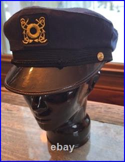 Navy Master Chief The Yachtsman Hat Dorfman Pacific Co. 1960s Made Oakland, Cali
