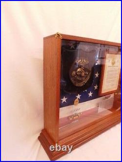 Navy Presentation Flag Submarine Sterling Medals Usn Hana Ho Uss Barbel Arizona