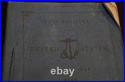 Navy Register United States Year 1853 Washington'C Alexander, Printer' Sting B