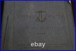 Navy Register United States Year 1853 Washington'C Alexander, Printer' Sting B