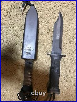 Navy Seals Knife MK3 MOD 0 withcorrect Sheath 2V376 Unused MINT Fixed Blade