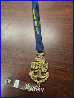 Navy Senior Chief Collar Device Lot, Senior Chief Chain, E8