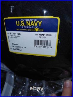 Navy Service Dress Blue Coat Jacket 44 Regular Classic Fit Flying Cross