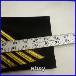 Navy Service Dress Blue Jacket, fully lined 2 Star, Master Chief, 4 Gold stripes