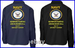 Navy Uss Essex Cv/cva-9 Carriercoaches Jacket. Navy Official License