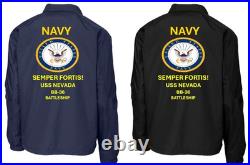 Navy Uss Florida Bb-30 Battleship Coaches Jacket. Navy Official License